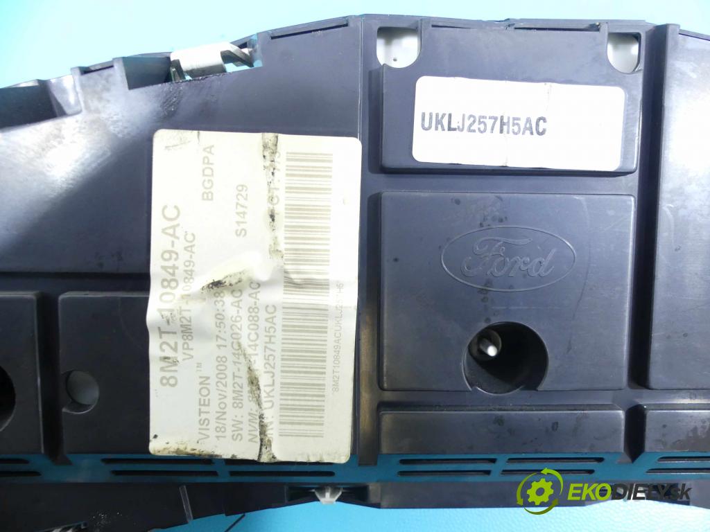Ford Mondeo Mk4 2007-2014 2.0 16V 145 HP manual 107 kW 1999 cm3 5- prístrojovka/ budíky 8M2T-10849-AC (Prístrojové dosky, displeje)