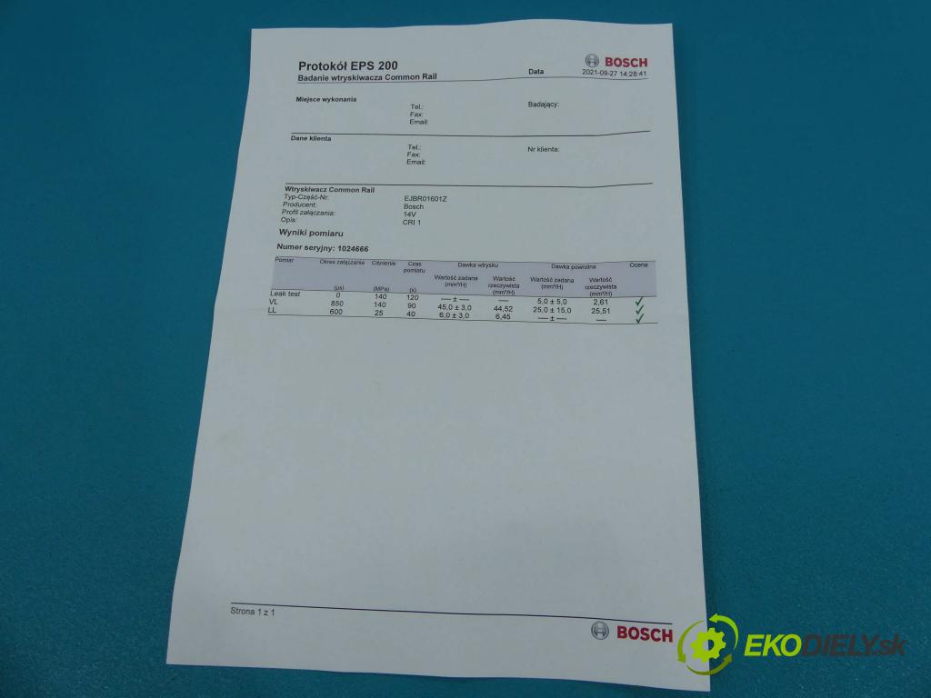 Ford Focus Mk1 1998-2004 1.8 tdci 116 HP manual 85 kW 1753 cm3 3- vstrek EJBR01601Z (Vstrekovače)