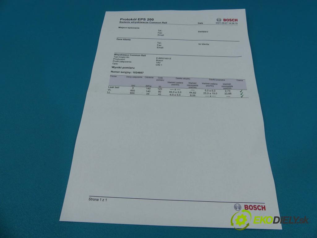 Ford Focus Mk1 1998-2004 1.8 tdci 116 HP manual 85 kW 1753 cm3 3- vstrek EJBR01601Z (Vstrekovače)