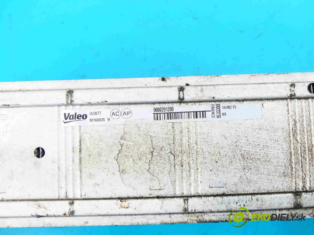 Citroen C4 II 2010-2017 1.2 THP 131 hp manual 96 kW 1199 cm3 5- Intercooler 9800291280 (Chladiče nasávaného vzduchu (intercoolery))