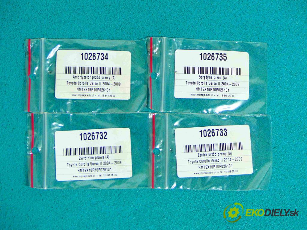 Toyota Corolla Verso II 2004-2009 2.0 D4D 116 HP manual 85 kW 1995 cm3 5- náboj pravé  (Náboje)