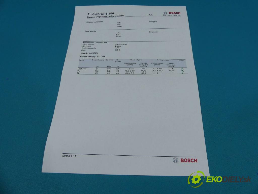 Ford Focus Mk1 1998-2004 1.8 tdci 116 HP manual 85 kW 1753 cm3 5- vstrek EJBR01601Z (Vstrekovače)