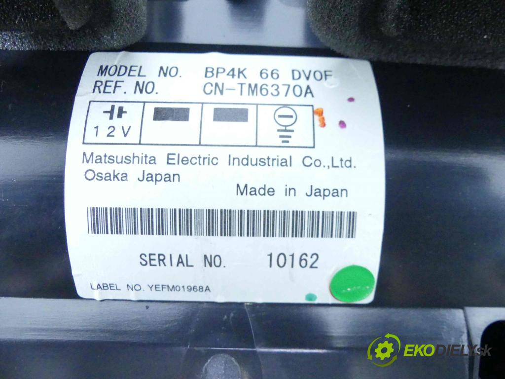 Mazda 3 I BK 2003-2009 2.0 16v 150 HP manual 110 kW 1999 cm3 4- Zobrazit: BP4K66DV0F (Prístrojové dosky, displeje)