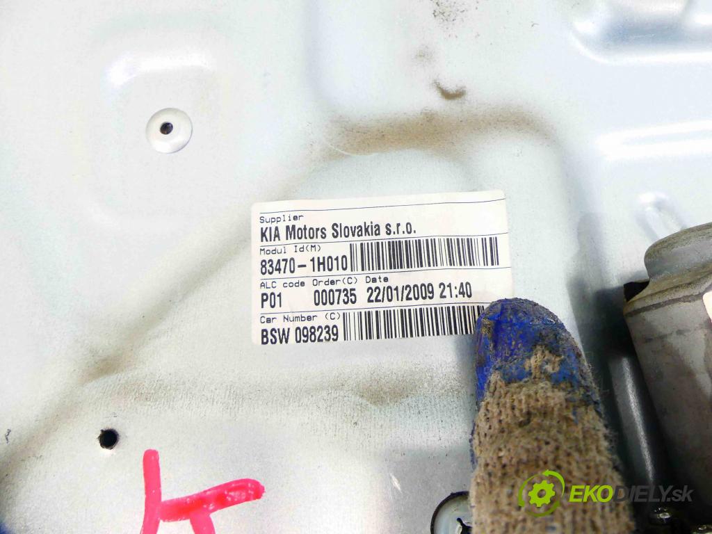 Kia Ceed I 2006-2012 2.0 crdi 140 hp manual 103 kW 1991 cm3 5- mechanismus stahování zadní levý 83470-1H010
