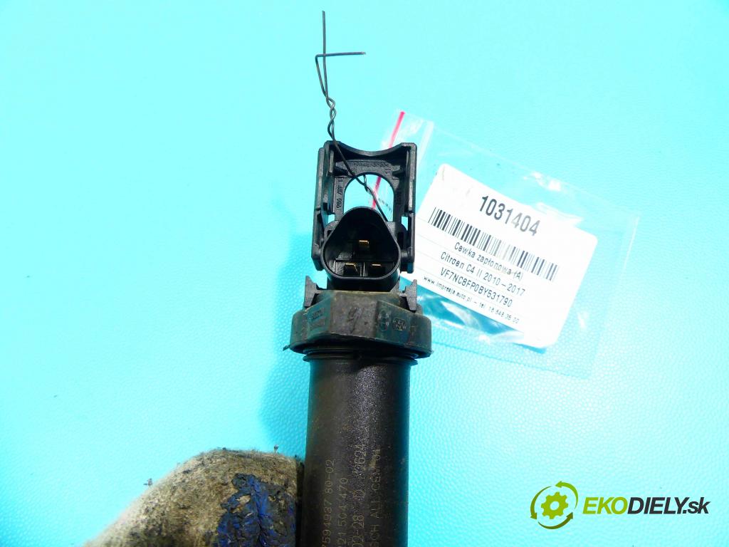 Citroen C4 II 2010-2017 1.4 VTI 95 HP manual 70 kW 1397 cm3 5- cievka zapaľovacia 0221504470 (Zapaľovacie cievky, moduly)