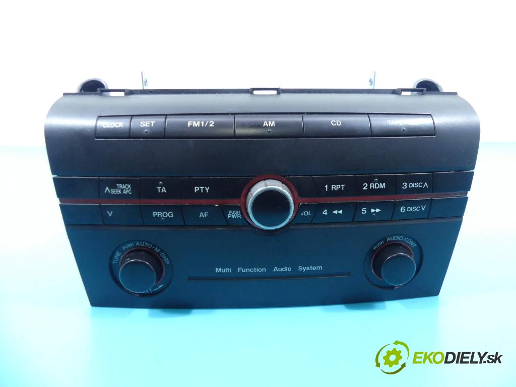 Mazda 3 I BK 2003-2009 1.3b: 84KM manual 62 kW 1349 cm3 5- Radio továreň: 14789919