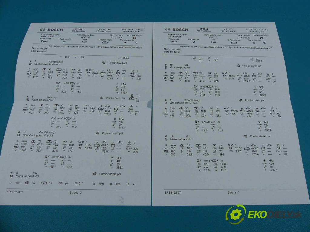 Vw Sharan I 1995-2010 1.9 TDI 116 HP manual 85 kW 1896 cm3 5- vstrekovacie čerpadlo 0414720029 (Vstrekovače)