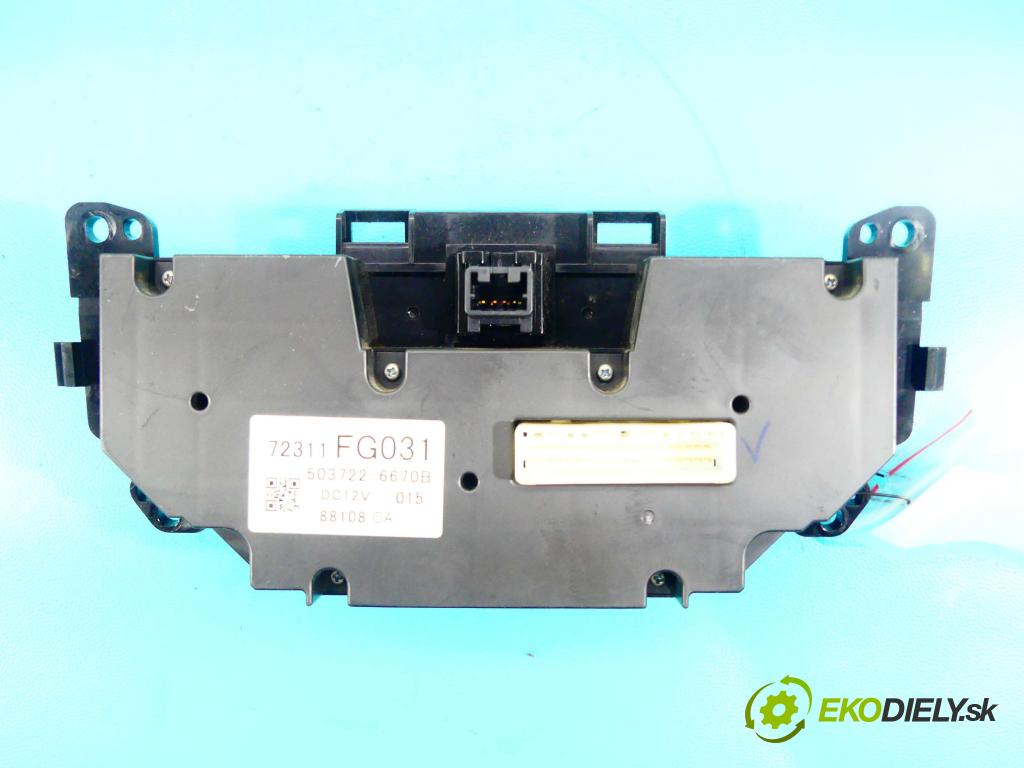 Subaru Impreza III GH 2007-2012 2.0 boxer 150 HP manual 110 kW 1994 cm3 5- panel kúrenia 72311FG031