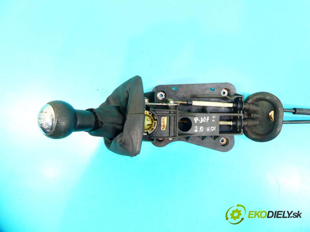 Peugeot 307 2.0 hdi 90 HP manual 66 kW 1997 cm3 5- Páka: Změny: stupeň,rýchlosť 9646868480 (Rýchlostné páky / kulisy)