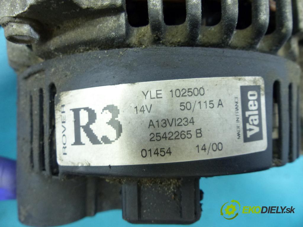 Rover 75 2.0 citd 116 hp manual 85 kW 1951 cm3 4- Alternator 2542265B ...