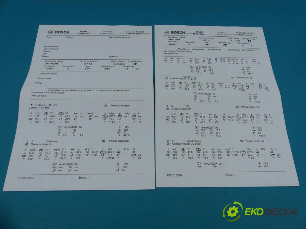 Vw Polo IV 9N 2001-2009 1.4 tdi 75 HP manual 55 kW 1422 cm3 5- vstrekovacie čerpadlo 0414720035 (Vstrekovače)