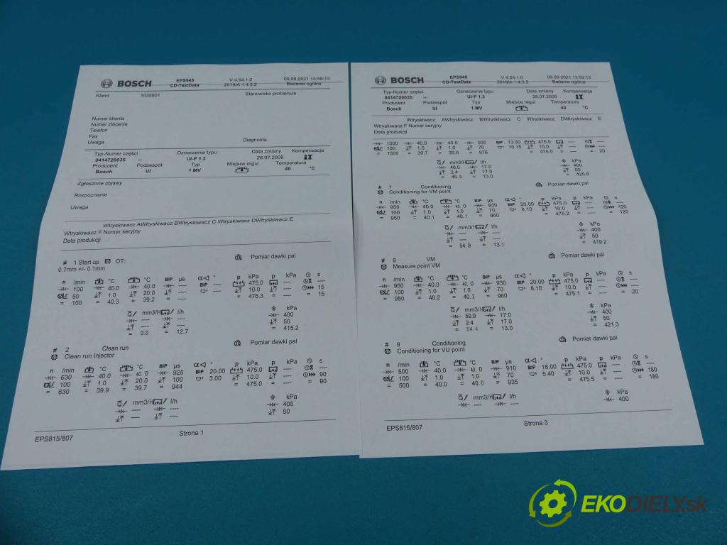 Vw Polo IV 9N 2001-2009 1.4 tdi 75 HP manual 55 kW 1422 cm3 5- vstrekovacie čerpadlo 0414720035 (Vstrekovače)