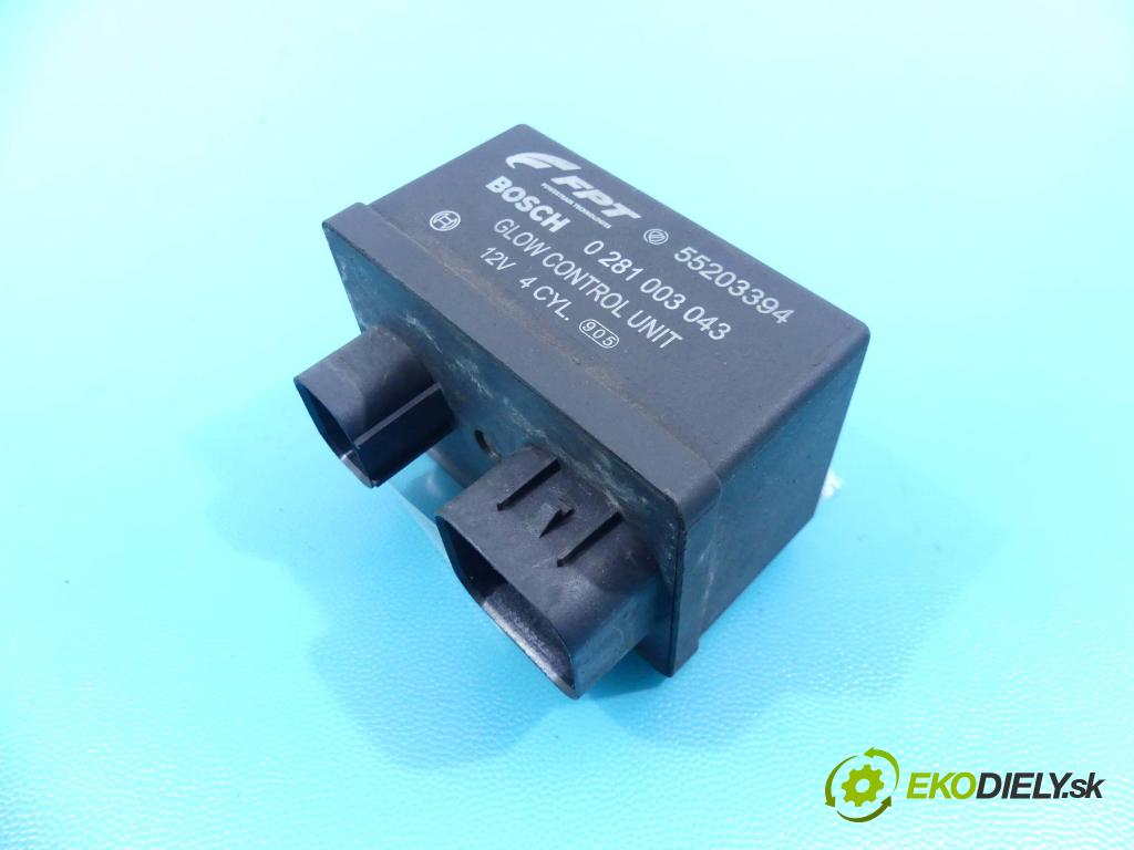 Fiat Linea 1.6 jtd 105 HP manual 77 kW 1598 cm3 4- Relé: 55203394 (Relé)