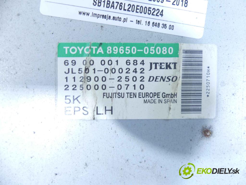 Toyota Avensis III T27 2009-2018 2.2 D4D 150 HP manual 110 kW 2231 cm3 4- modul riadiaca jednotka 89650-05080 (Ostatné)