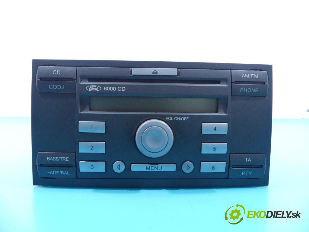 Ford Focus Mk2 2004-2011 1.6 tdci 109 hp manual 80 kW 1560 cm3 5- Radio továrna: 6000 CD