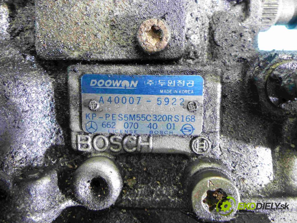 Daewoo Musso 2.9 td 99 hp manual 73 kW 2874 cm3 5- čerpadlo vstřikovací A40007-5922 (Vstřikovací čerpadla)