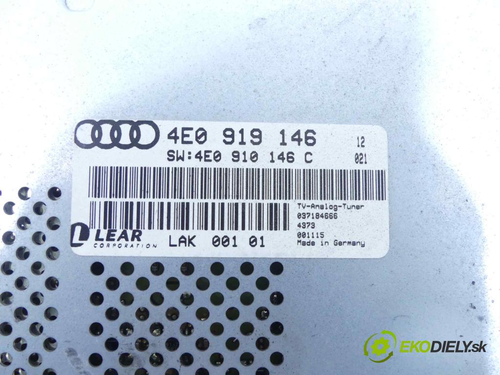 Audi A8 D3 2002-2009 4.2 V8 334KM automatic 246 kW 4172 cm3 4- modul řídící jednotka 4E0919146 (Ostatní)