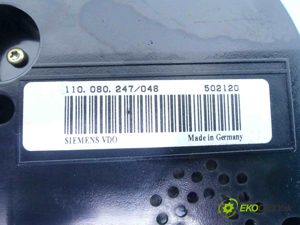 Vw Golf V 2003-2009 1.4 16v 75 HP manual 55 kW 1390 cm3 5- prístrojovka/ budíky 1K0920861K (Prístrojové dosky, displeje)