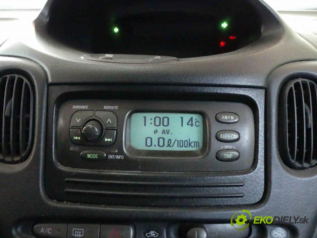 Toyota Yaris verso 1.3 vvt-i 86 HP manual 63 kW 1299 cm3 5- Zobrazit: 86110-52030 (Prístrojové dosky, displeje)