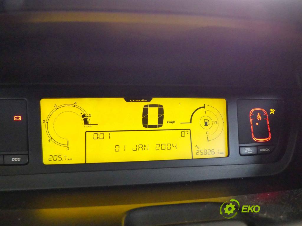 Citroen C4 picasso 06-13 1.6 hdi 109 HP manual 80 kW 1560 cm3 5- prístrojovka/ budíky 9663755980 (Prístrojové dosky, displeje)