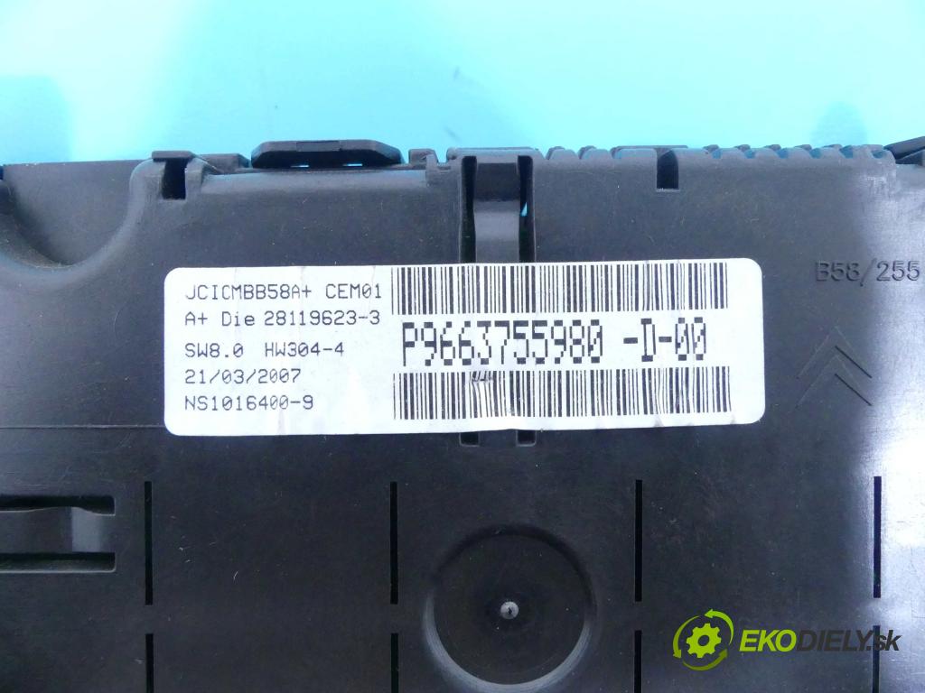 Citroen C4 picasso 06-13 1.6 hdi 109 HP manual 80 kW 1560 cm3 5- prístrojovka/ budíky 9663755980 (Prístrojové dosky, displeje)