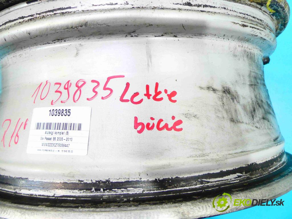 Vw Passat B6 2005-2010 2.0 tdi 140 hp manual 103 kW 1968 cm3 5- Hliníková kola: komplet 1K0601025BC