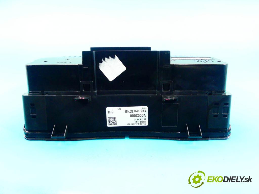 Vw Jetta V 2005-2010 1.9 tdi 105 HP manual 77 kW 1896 cm3 4- prístrojovka/ budíky 1K0920874B (Prístrojové dosky, displeje)