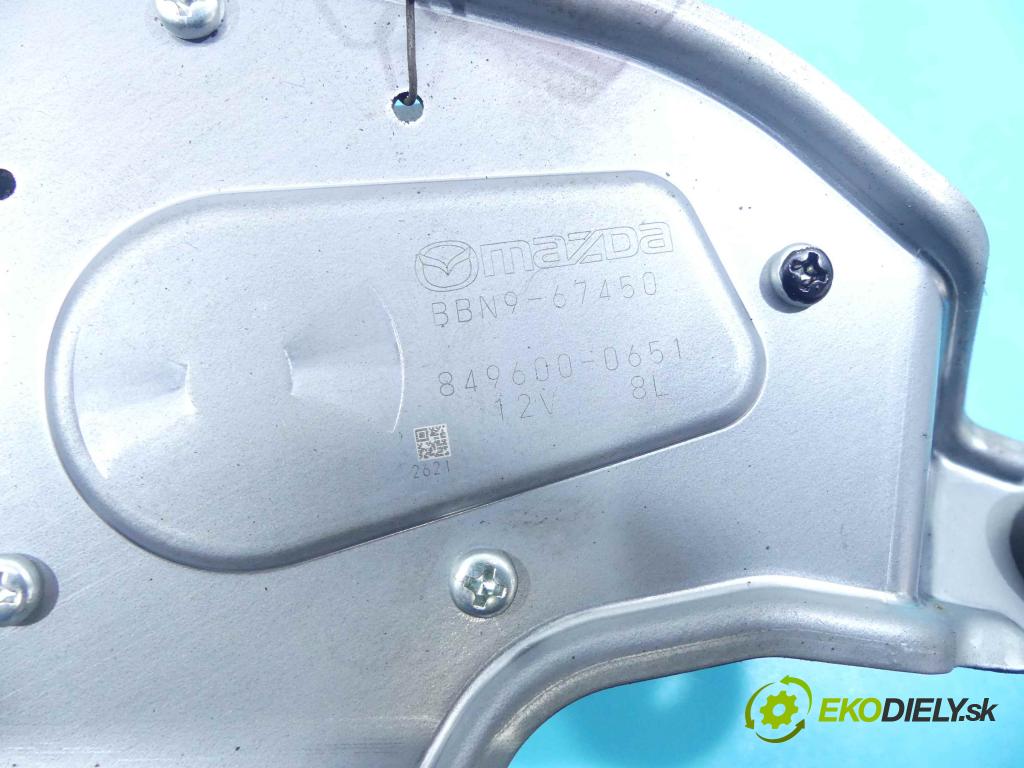 Mazda 3 II BL 2008-2013 1.6 citd 109 hp manual 80 kW 1560 cm3 5- motor stěrače zadní 849600-0651