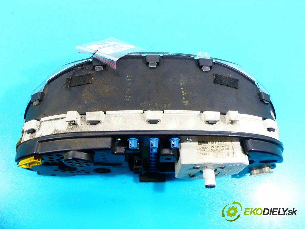 Skoda Felicia 1.3 mpi 68 hp manual 50 kW 1289 cm3 5- Přístrojová deska 443431153820 (Přístrojové desky, displeje)