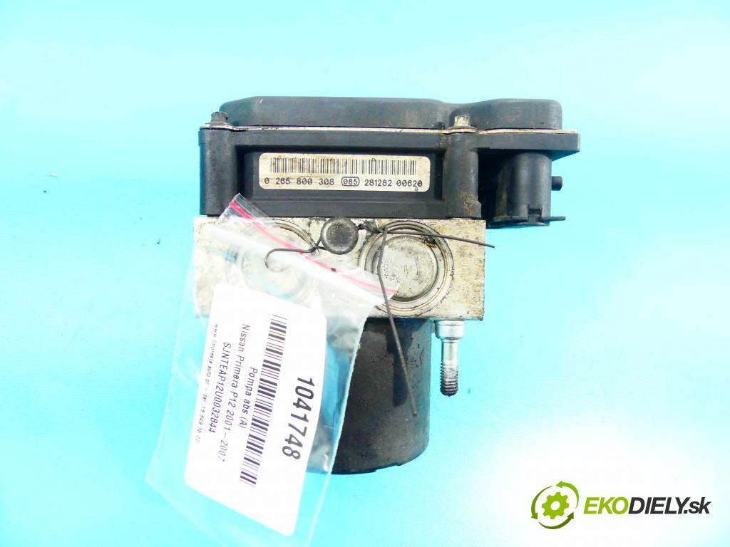 Nissan Primera P12 2001-2007 2.2 dci 126 HP manual 93 kW 2184 cm3 5- čerpadlo abs 0265800308 (Pumpy ABS)