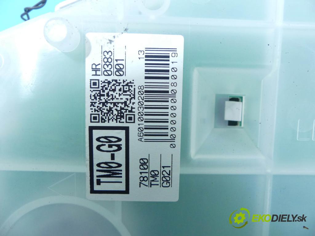 Honda City V 2008-2013 1,4.0 16v 99 HP manual 73 kW 1339 cm3 4- prístrojovka/ budíky 78100-TM0-G021 (Prístrojové dosky, displeje)