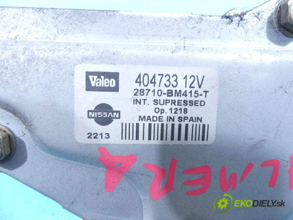 Nissan Almera N16 2000-2006 1.5 dci 82 hp manual 60 kW 1461 cm3 3- motor stěrače zadní 28710-BM415