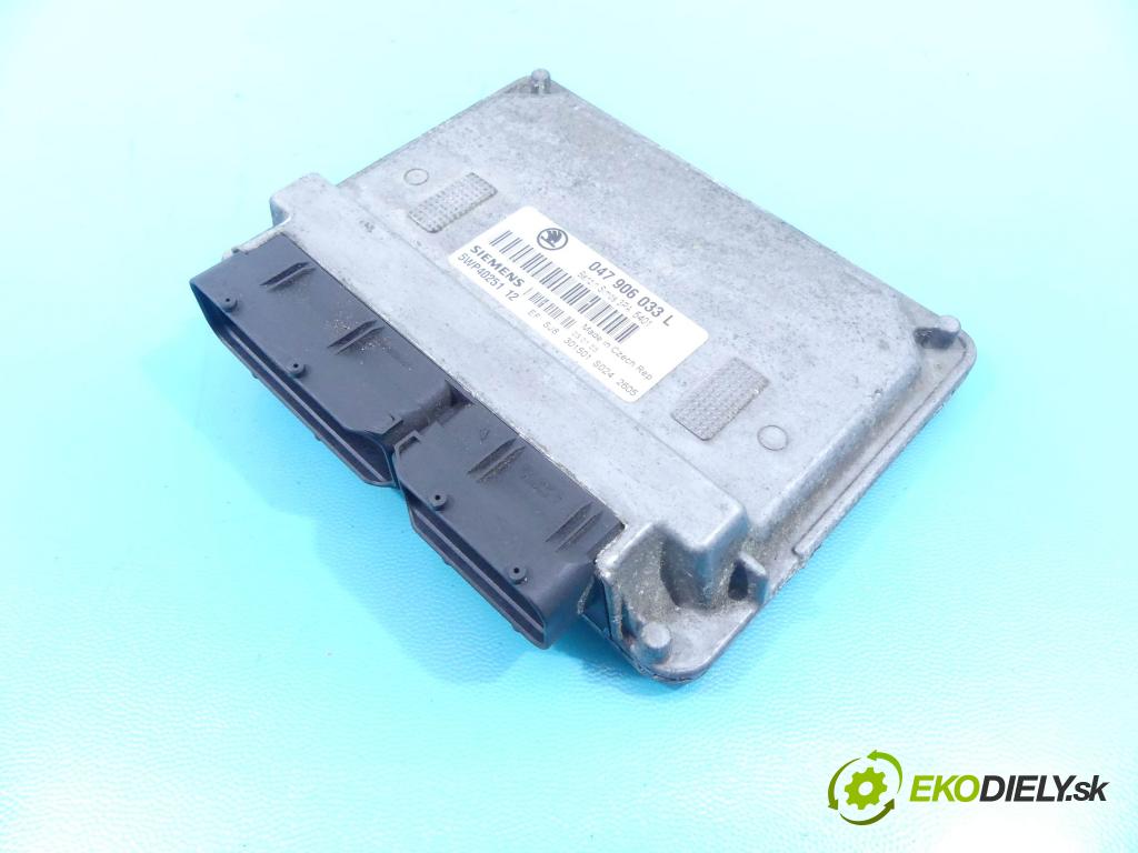 Skoda Fabia I 1999-2007 1.4 mpi 68 HP manual 50 kW 1397 cm3 5- Jednotka riadiaca 047906033L