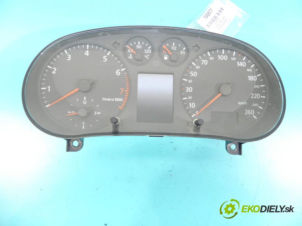 Audi A3 8L 1996-2003 1.6 SR 101 HP manual 74 kW 1595 cm3 3- prístrojovka/ budíky 8L0919880E (Prístrojové dosky, displeje)