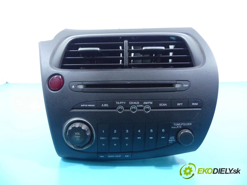 Honda Civic VIII 2006-2011 1.8 16v 140 hp manual 103 kW 1799 cm3 5- Radio továrna: 39100-SMG-G016-M1