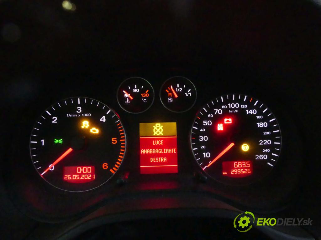 Audi A3 8P 2003-2012 1.9 tdi 105 HP manual 77 kW 1896 cm3 3- prístrojovka/ budíky 8P0920930K (Prístrojové dosky, displeje)