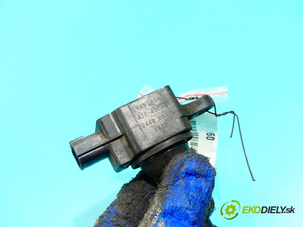 Nissan Almera N16 2000-2006 1.5 16v 90 HP manual 66 kW 1497 cm3 4- cievka zapaľovacia 22448-6N010 (Zapaľovacie cievky, moduly)