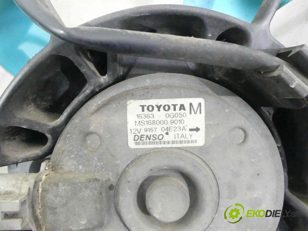 Toyota Avensis II T25 2003-2008 2.0 D4D 116 HP manual 85 kW 1995 cm3 5- Ventilátor chladiča 16363-0G050