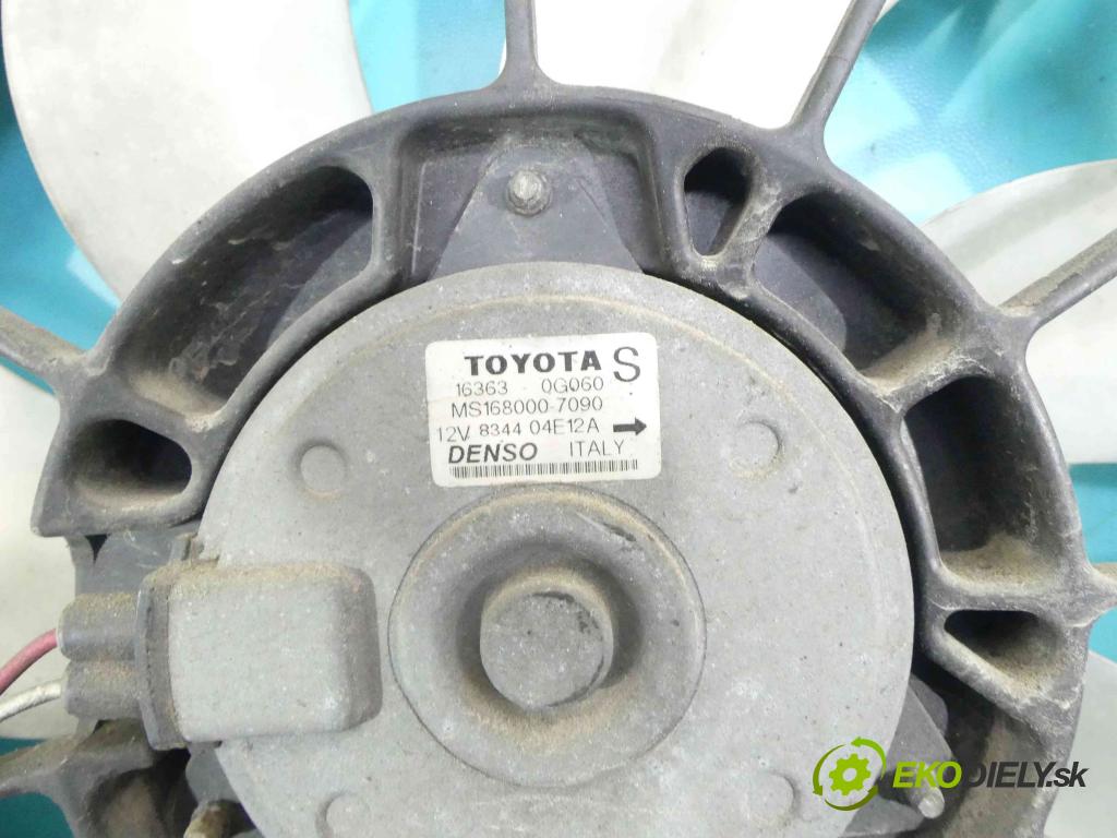 Toyota Avensis II T25 2003-2008 2.0 D4D 116 HP manual 85 kW 1995 cm3 5- Ventilátor chladiča 16363-0G050