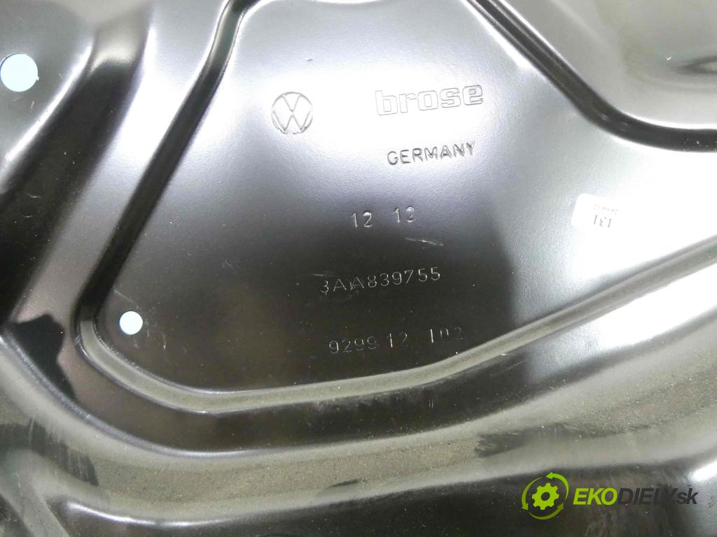 Vw Passat B7 2010-2014 2.0 tdi 140 hp manual 103 kW 1968 cm3 5- mechanismus stahování zadní levý 3C0959795