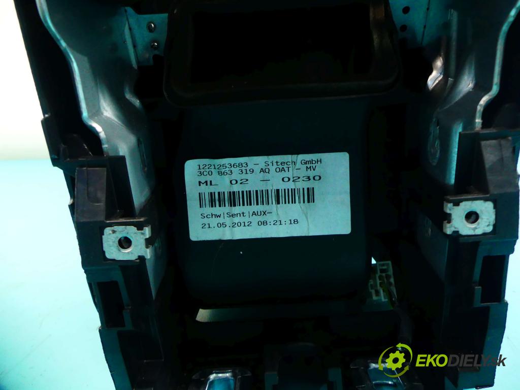 Vw Passat B7 2010-2014 2.0 tdi 140 hp manual 103 kW 1968 cm3 5- loketní opěrka 3C0863319AQ (Loketní opěrky)