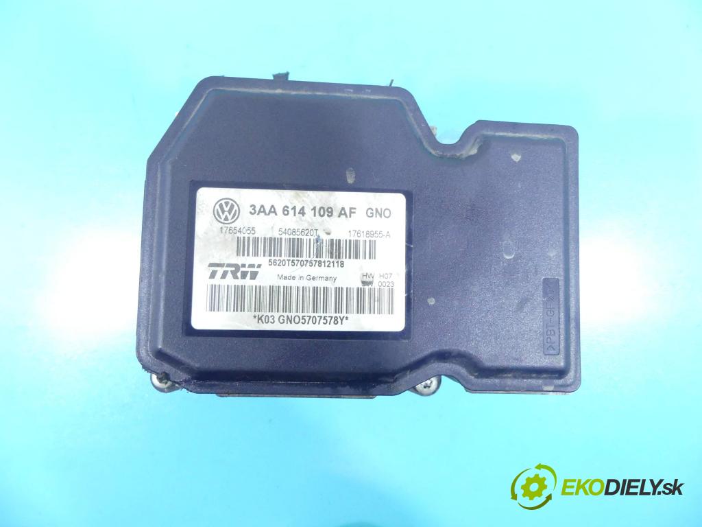 Vw Passat B7 2010-2014 2.0 tdi 140 HP manual 103 kW 1968 cm3 5- čerpadlo abs 3AA614109AF (Pumpy ABS)