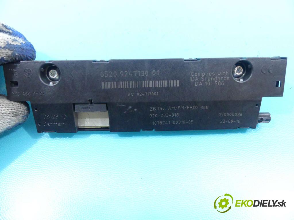 Bmw 5 f10 2010-2017 3.0d 204 HP automatic 150 kW 2993 cm3 5- modul riadiaca jednotka 9247130 (Ostatné)