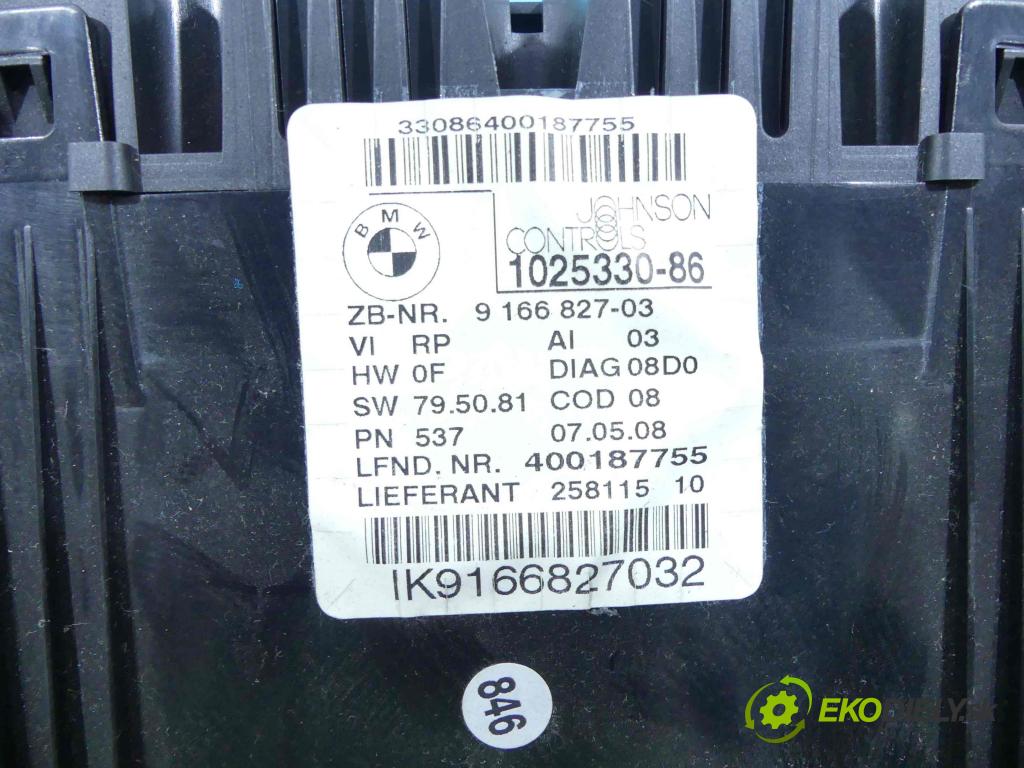 Bmw 3 e90 2005-2013 2.0b 143 HP manual 105 kW 1995 cm3 5- prístrojovka/ budíky 9166827 (Prístrojové dosky, displeje)