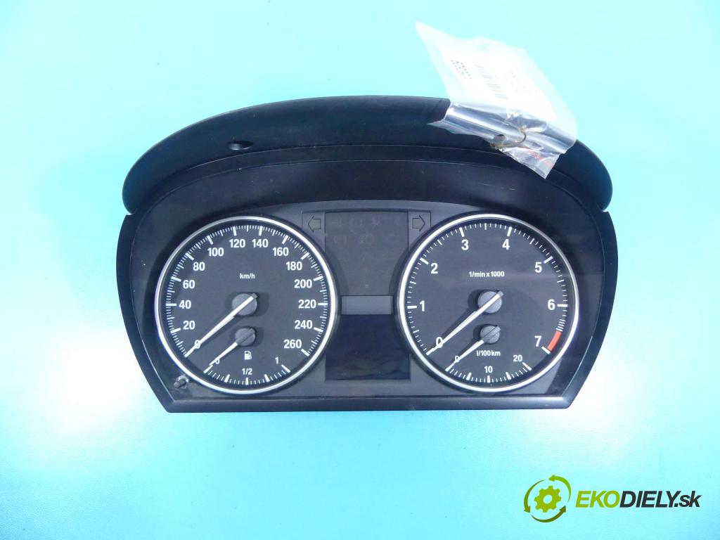 Bmw 3 e90 2005-2013 2.0b 143 HP manual 105 kW 1995 cm3 5- prístrojovka/ budíky 9166827 (Prístrojové dosky, displeje)