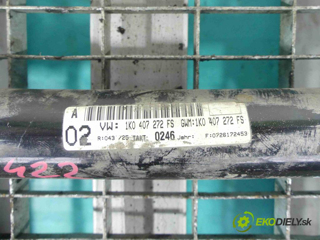 Vw Passat B6 2005-2010 2.0 FSI 150 HP automatic 110 kW 1984 cm3 4- poloos pravé 1K0407272FS (Poloosy)