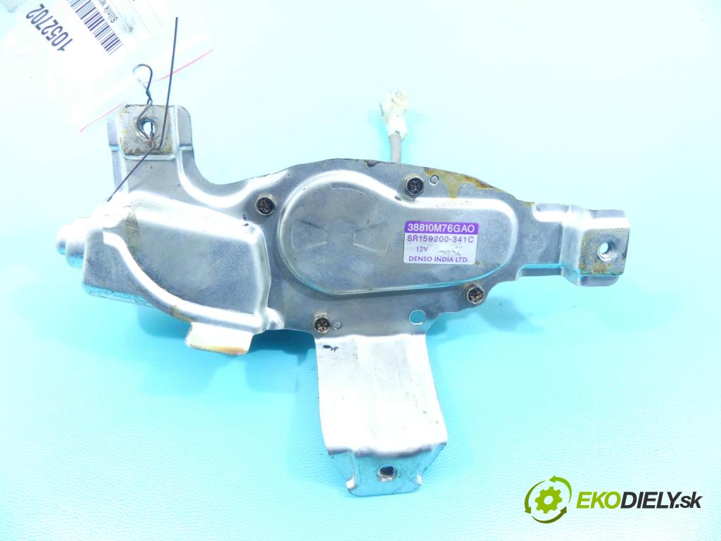 Suzuki Alto 1.1 16v 63 hp manual 46 kW 1061 cm3 5- motor stěrače zadní 38810M76GA0