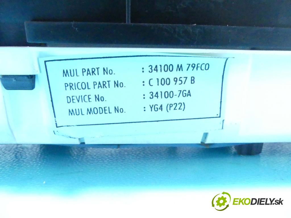 Suzuki Alto 1.1 16v 63 HP manual 46 kW 1061 cm3 5- prístrojovka/ budíky 34100-7GA (Prístrojové dosky, displeje)
