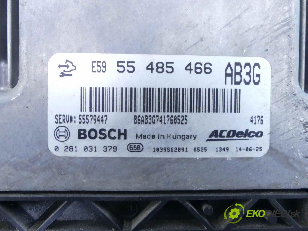 Opel Astra IV 2009-2015 1,3.0 cdti 95 HP automatic 70 kW 1248 cm3 5- Jednotka riadiaca 0281031379