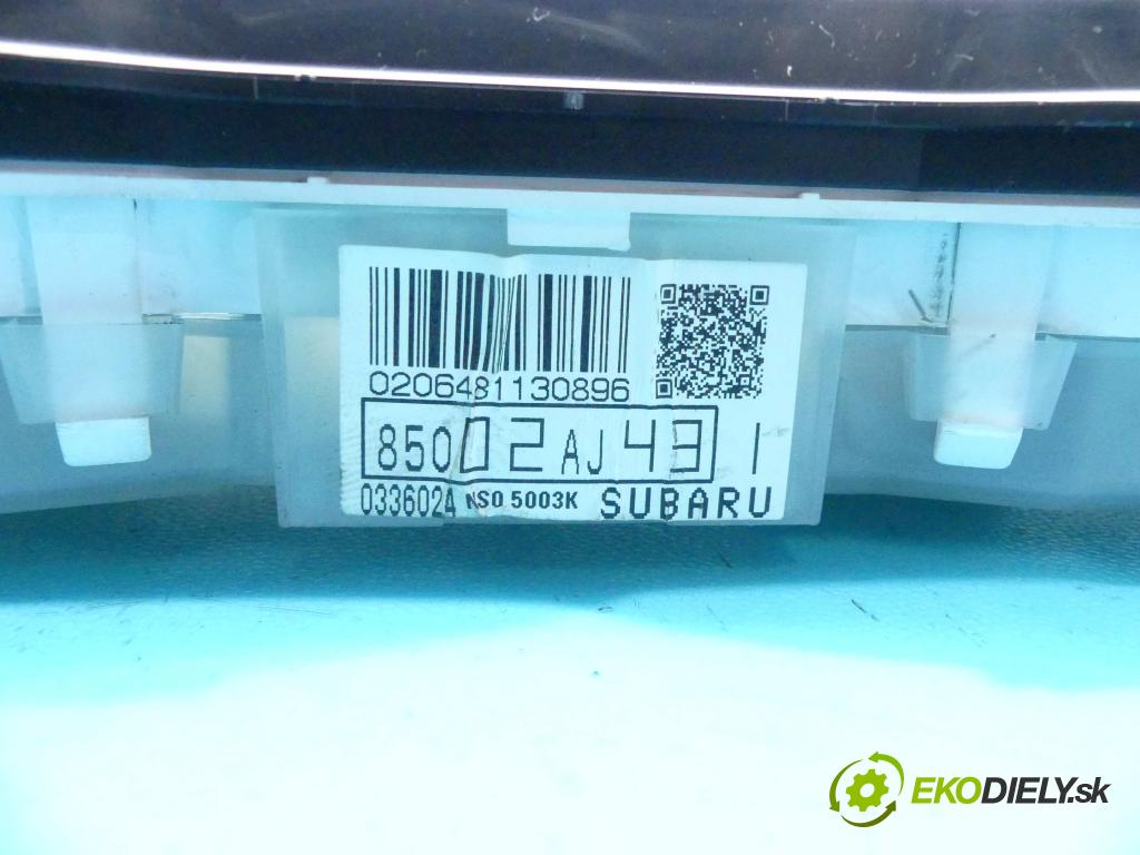 Subaru Outback IV 09-14 2.0 D boxer 150 HP manual 110 kW 1998 cm3 5- prístrojovka/ budíky 85002AJ431 (Prístrojové dosky, displeje)